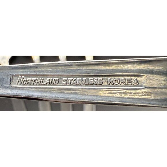 Northland Stainless Silverware Rendezvous Floral Design 4-Piece Serving Utensils - Picture 6 of 6